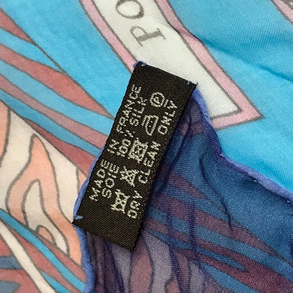 HERMES Point Dorgue Fermata Carre 140 Shawl Stole Large Scarf Muffler Silk Me... - Picture 9 of 9